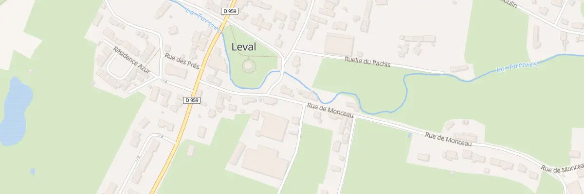 Plan du 3 Rue du Monceau à Leval