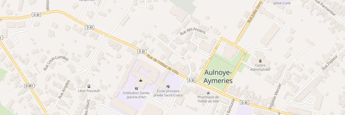 Plan du 126 Rue de l’Hôtel de Ville à Aulnoye-Aymeries