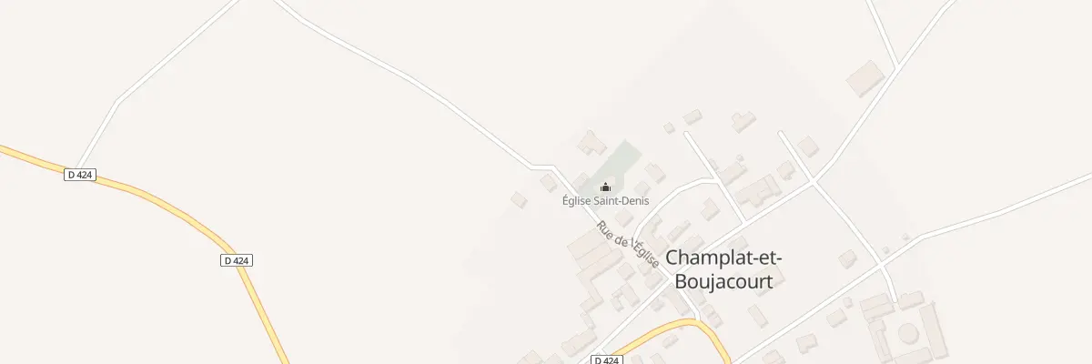 Plan du 3 Rue de l’Eglise à Champlat-et-Boujacourt