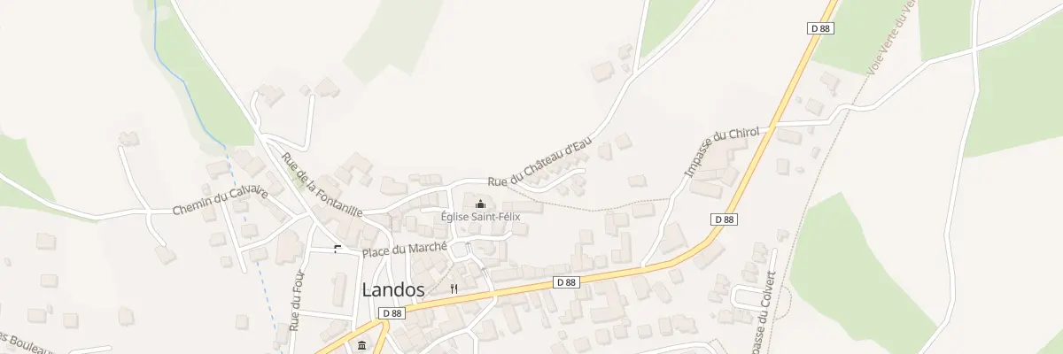 Plan du 1 Imp de la Garde à Landos