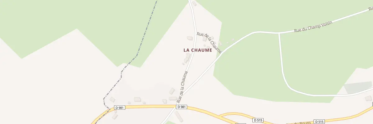 Plan du 89 La Chaume à Lanty