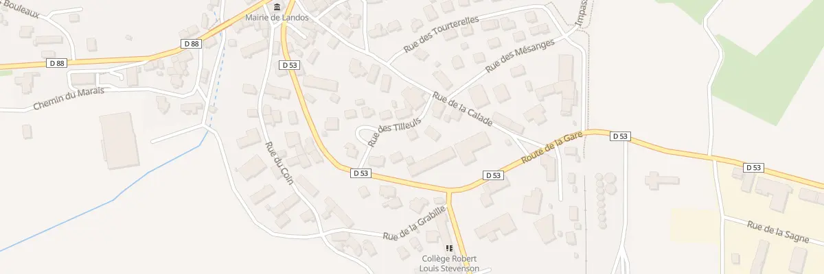 Plan du 4 Rue des Tilleuls à Landos