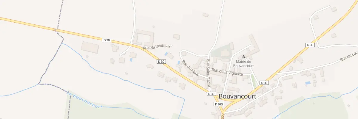 Plan du 10 Rue de Ventelay à Bouvancourt