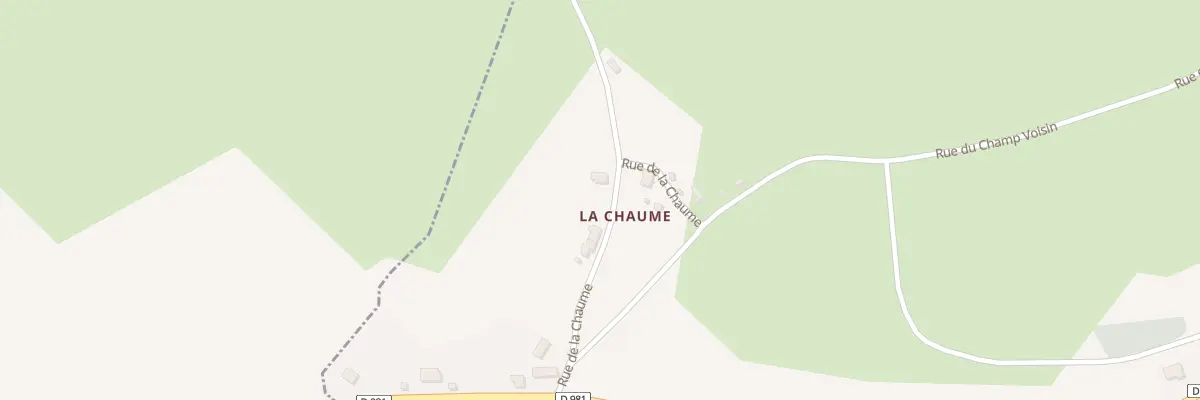 Plan du 90 La Chaume à Lanty