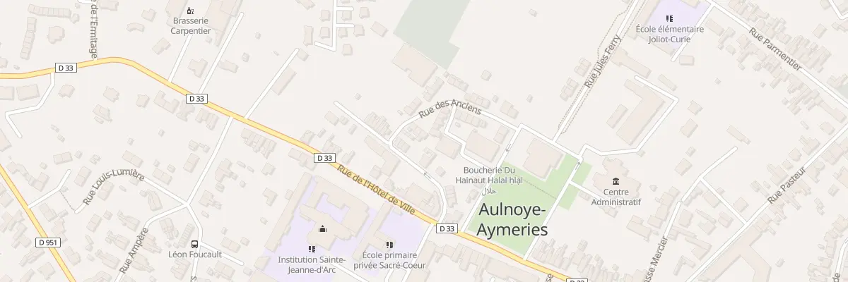 Plan du 6 Rue des Anciens à Aulnoye-Aymeries