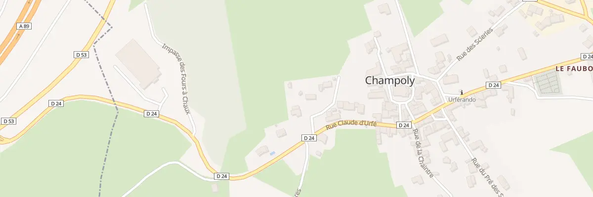 Plan du 48 Rue Claude d’Urfé à Champoly