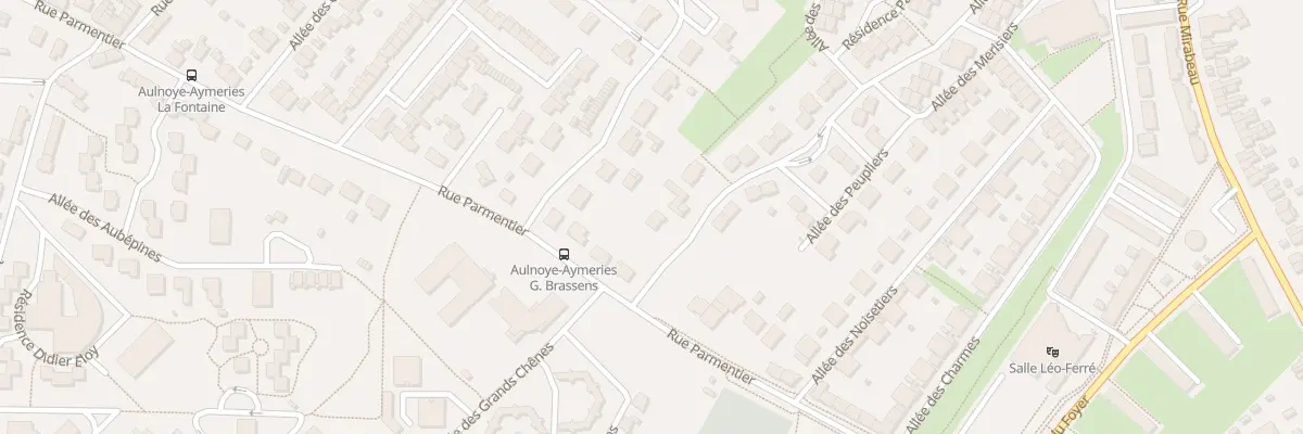 Plan du 1B All des Cerisiers à Aulnoye-Aymeries