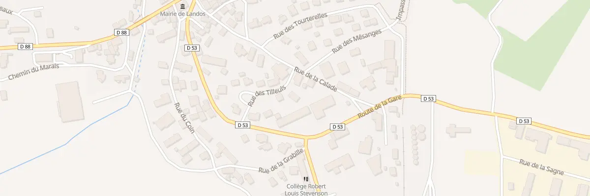Plan du 6 Rue des Tilleuls à Landos