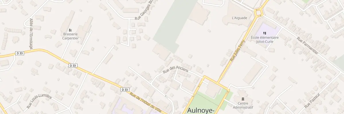 Plan du 13 Rue des Anciens à Aulnoye-Aymeries