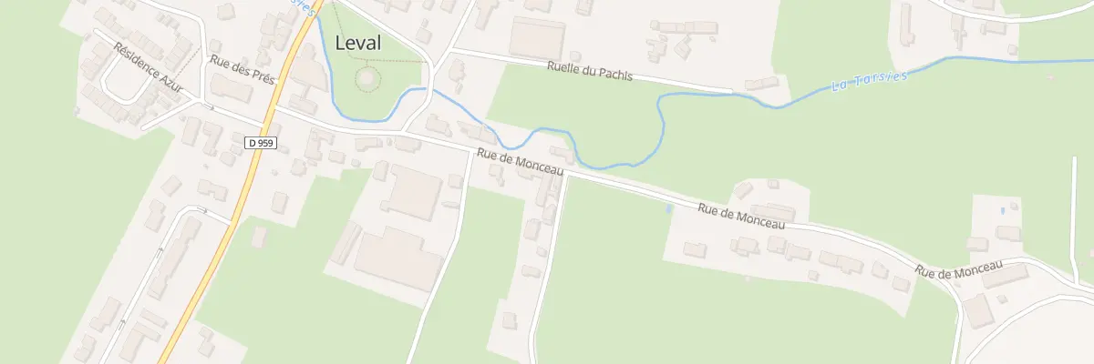 Plan du 22 Rue du Monceau à Leval
