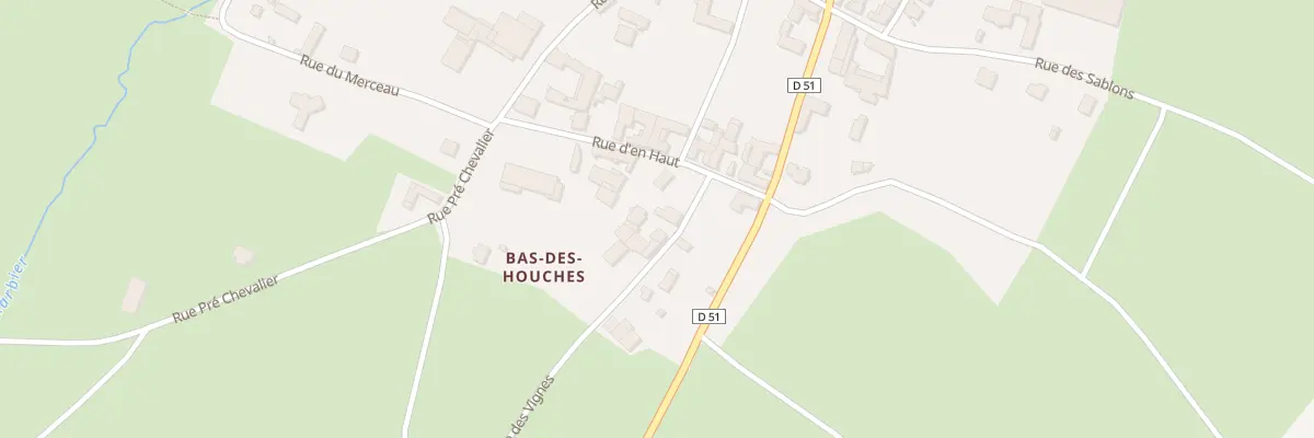 Plan du 55 Bas-Des-Houches à Villiers-Vineux