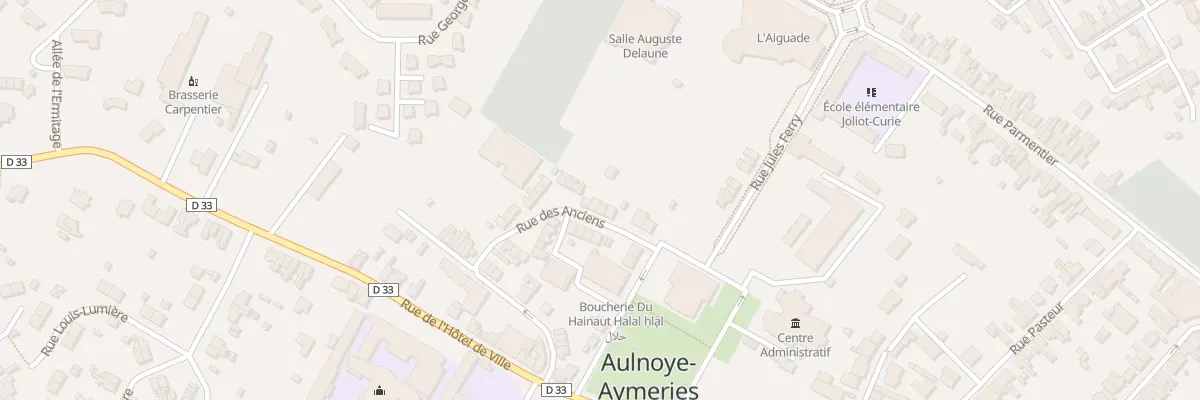 Plan du 25 Rue des Anciens à Aulnoye-Aymeries