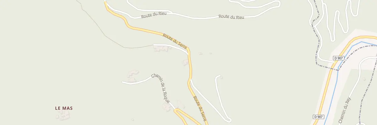 Plan du 1235 Rte du Serre à Peyrolles-en-Cévennes