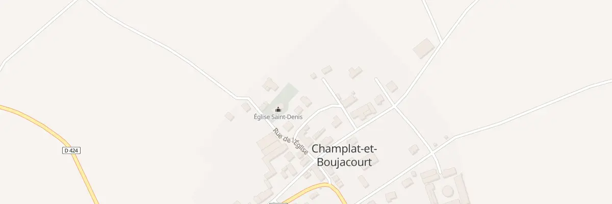 Plan du 5 Rue du Bas des Clos à Champlat-et-Boujacourt