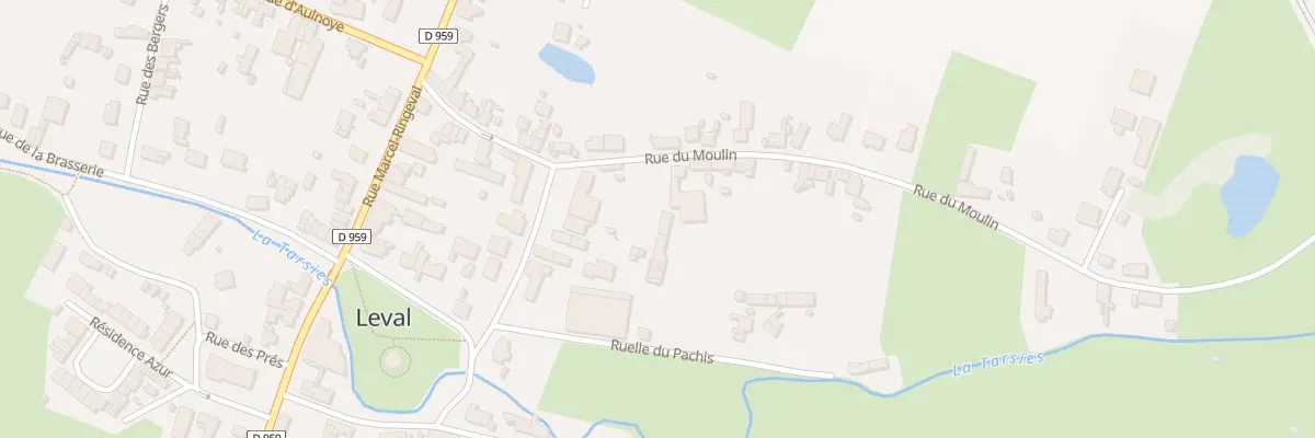 Plan du 12 Rue du Moulin à Leval