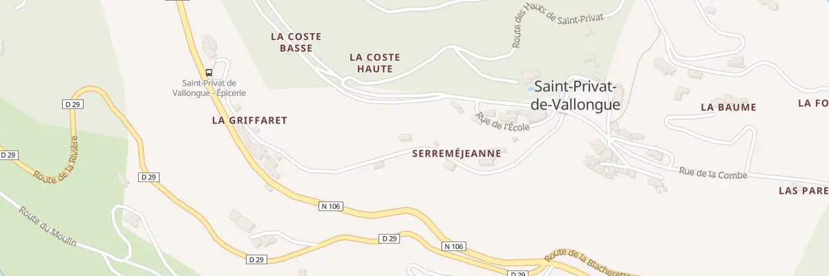 Plan du 5332 L’Ayrolle à Saint-Privat-de-Vallongue