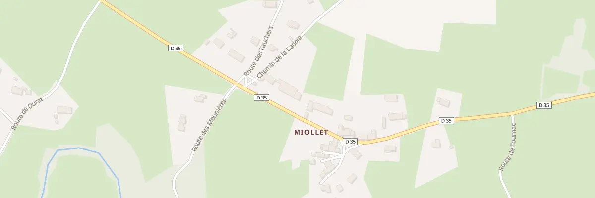 Plan du 5160 Miollet à Chomelix