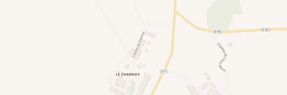 Plan du 13 Le Charnoy à Montigny-en-Morvan