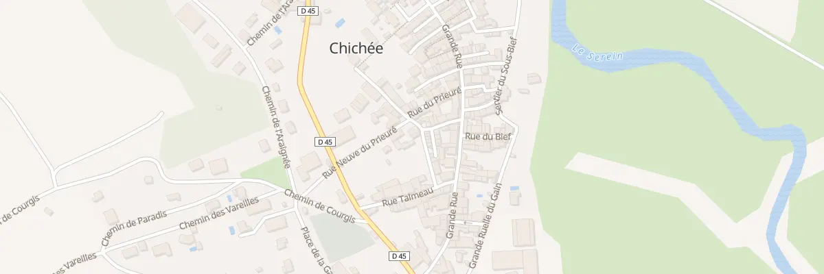 Plan du 1 Rue Neuve du Prieuré à Chichée