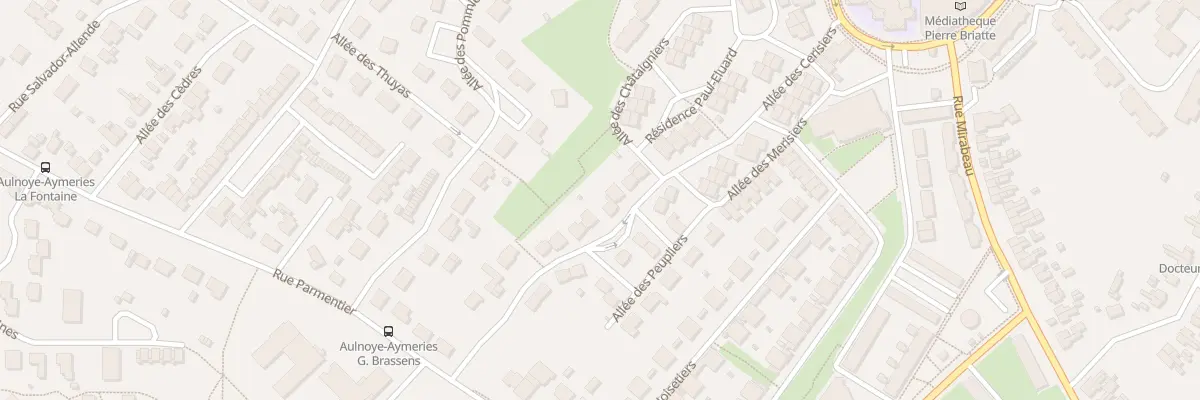 Plan du 9 All des Cerisiers à Aulnoye-Aymeries