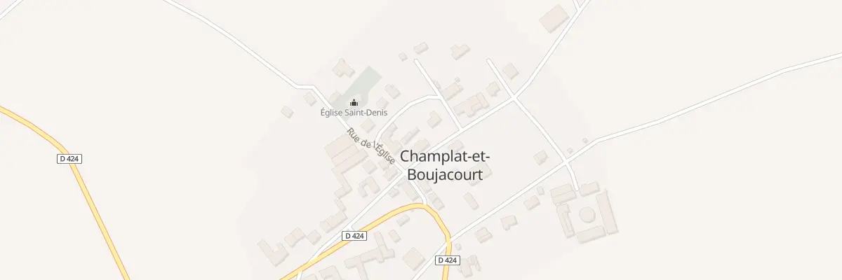 Plan du 6 Rue de l’Eglise à Champlat-et-Boujacourt