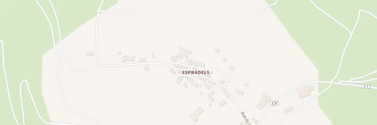 Plan du 5175 Espradels à Luc