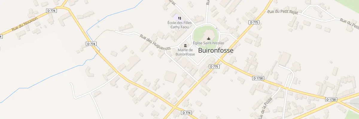 Plan du 2 Pl de la Republique à Buironfosse