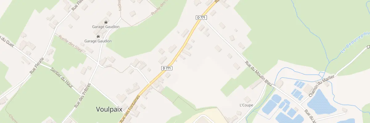 Plan du 34 Rue des Fontaines à Voulpaix