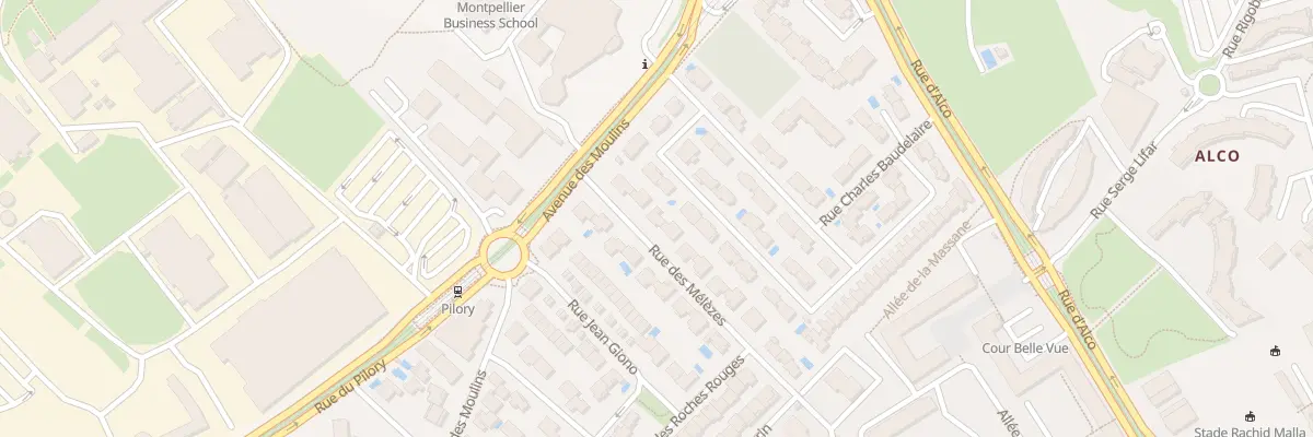 Plan du 5 Rue des Mélèzes à Montpellier