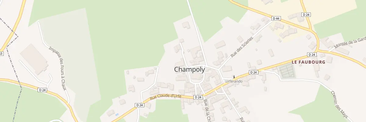 Plan du 1 Imp Ste Catherine à Champoly