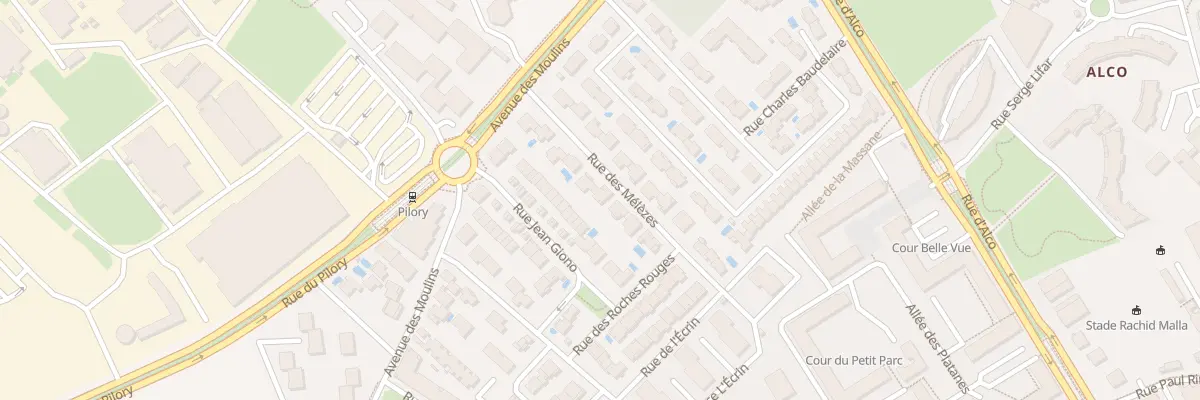 Plan du 12 Rue des Mélèzes à Montpellier