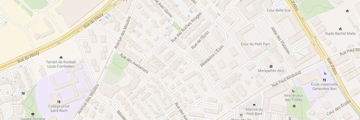 Plan du 213 Rue de l’Oasis à Montpellier