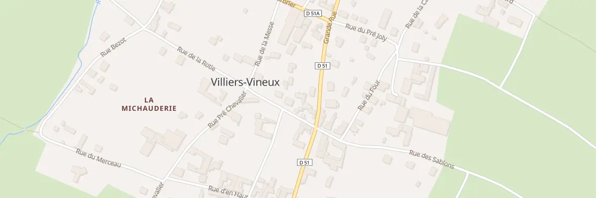 Plan du 4 Rue de la Rotie à Villiers-Vineux