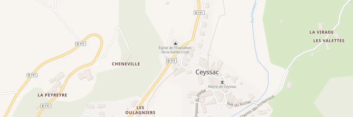 Plan du 9 Rte Lobeyrac à Ceyssac