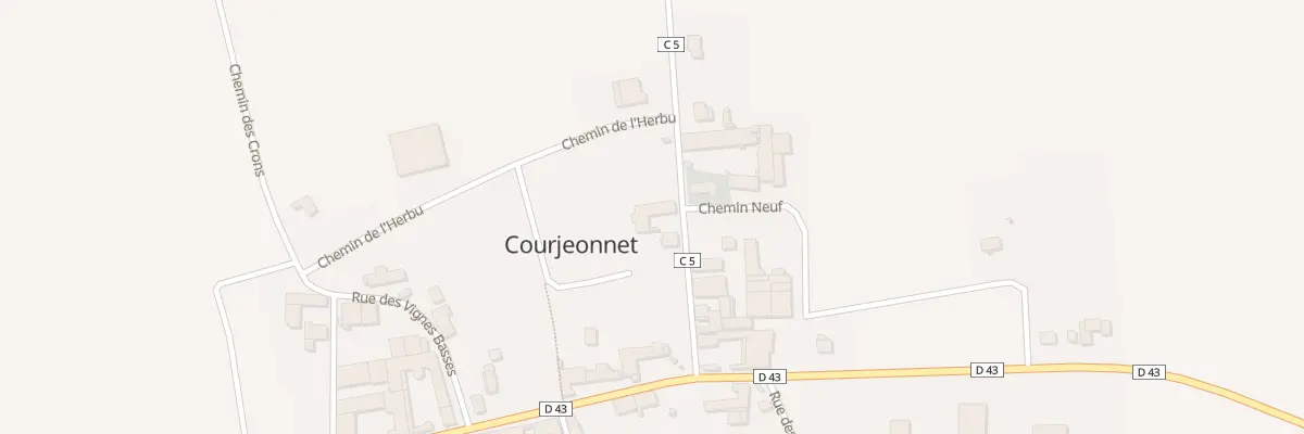 Plan du 9 Rue du Chene la Jansonne à Courjeonnet