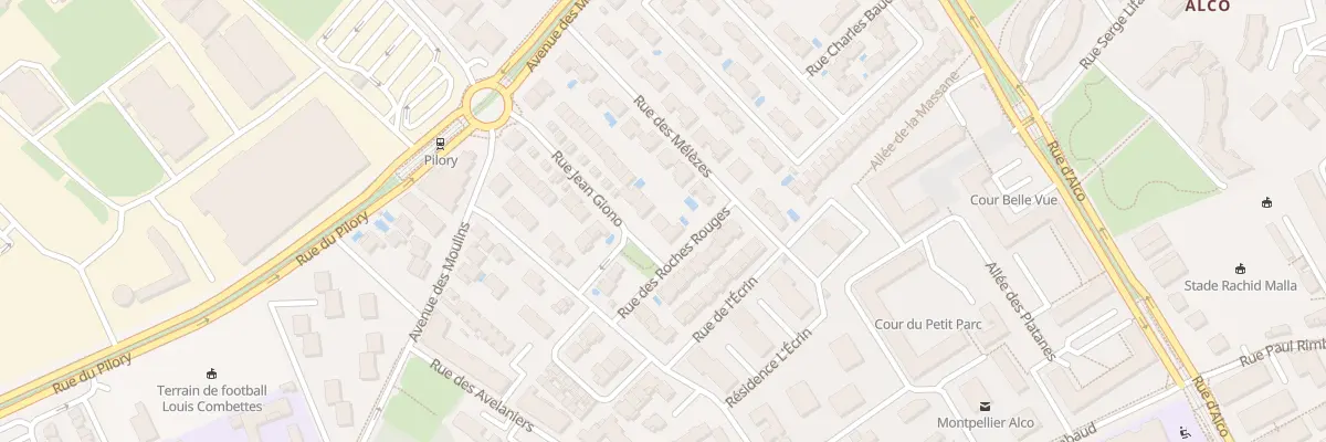 Plan du 33 Rue Jean Giono à Montpellier