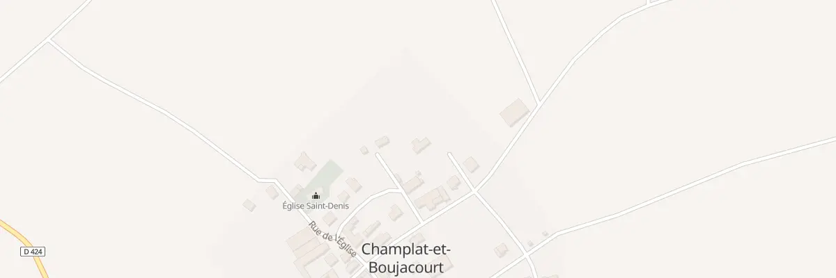 Plan du 19B Rue de Chantereine à Champlat-et-Boujacourt