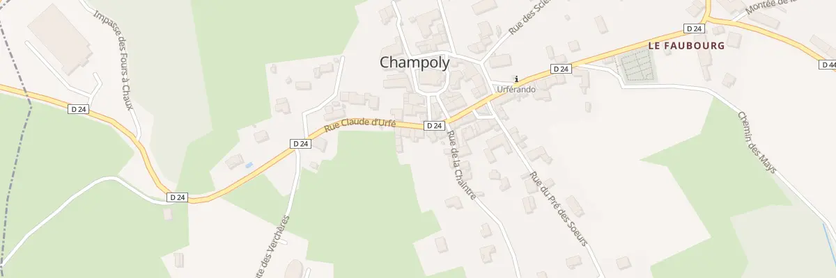 Plan du 39 Rue Claude d’Urfé à Champoly
