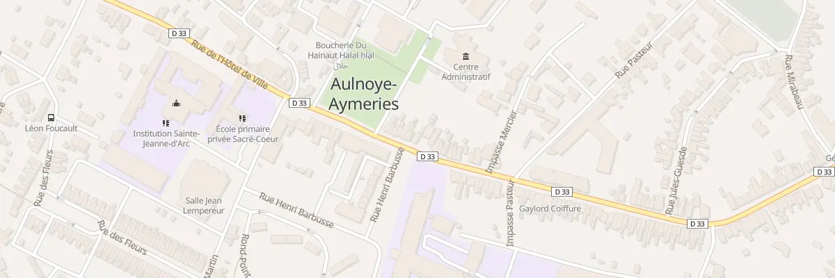 Plan du 98B Rue de l’Hôtel de Ville à Aulnoye-Aymeries