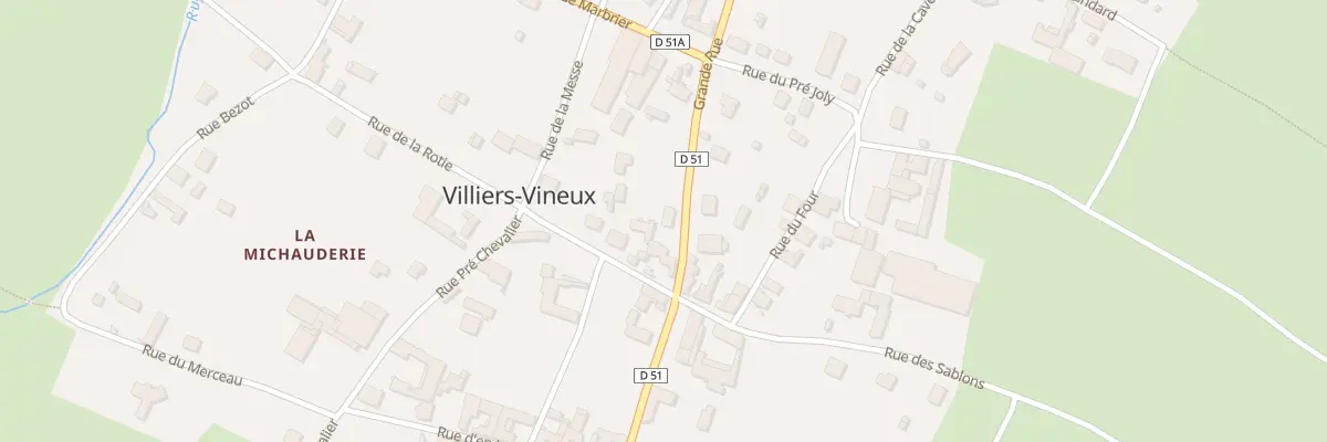 Plan du 22 Gr Grande Rue à Villiers-Vineux