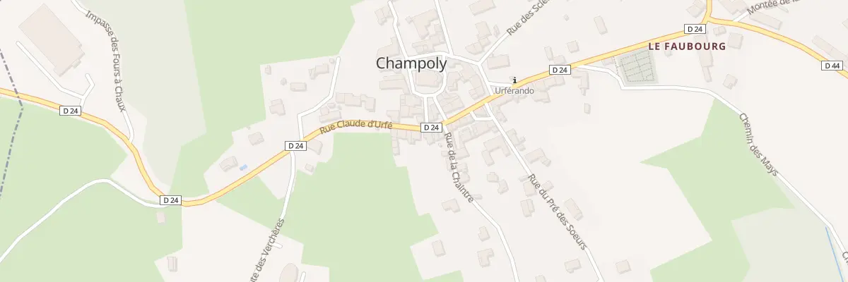 Plan du 5071 Le Bourg à Champoly