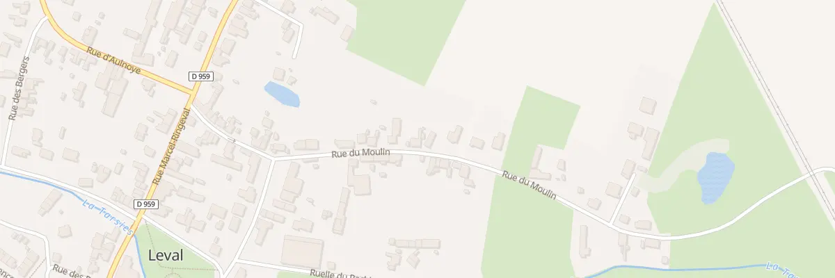 Plan du 33 Rue du Moulin à Leval