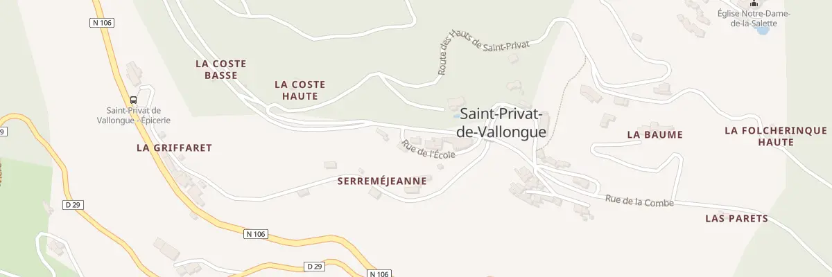 Plan du 5042 Lou Cami Nalt à Saint-Privat-de-Vallongue