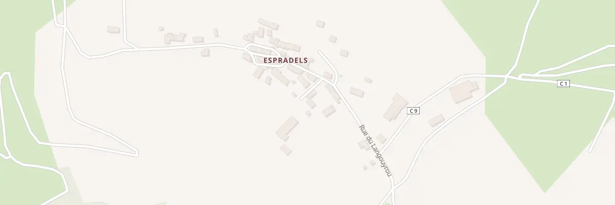 Plan du 5289 Espradels à Luc