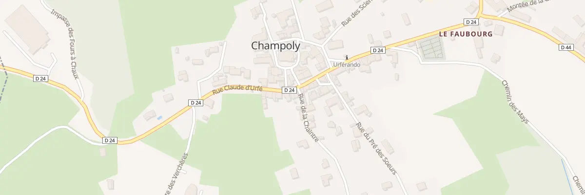 Plan du 35 Rue Claude d’Urfé à Champoly