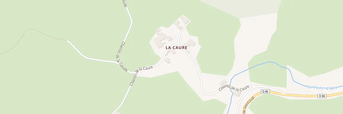 Plan du 5090 La Caure Sud à Saint-Romain-d’Urfé