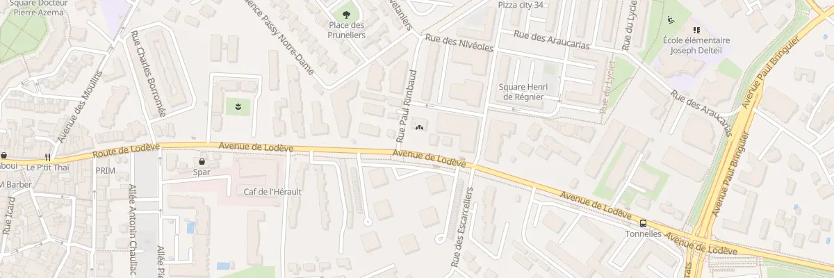 Plan du 224 Av de Lodève à Montpellier
