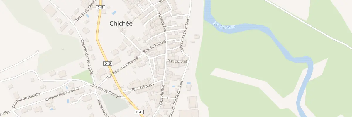 Plan du 3 Rue du Bief à Chichée