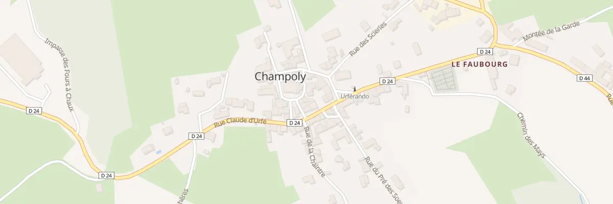 Plan du 2 Rue des Tarares à Champoly