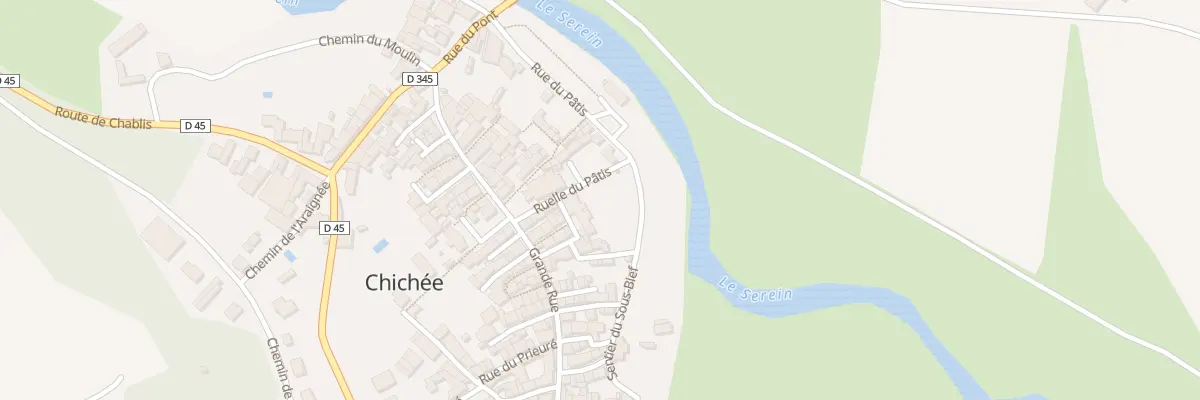 Plan du 1 Ptr Petite Rue de l’Eglise à Chichée